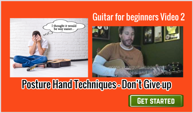 Learn Posture Hand Techniques: Don’t Give Up: Guitar for Beginners