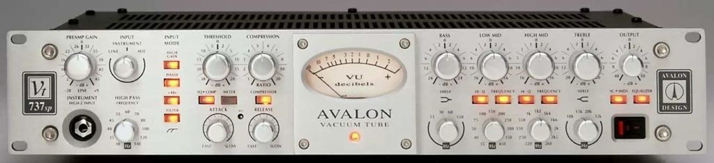 Amplifier Accessories Tubes -- Avalon VT-737sp Class A Mono Tube Channel Strip