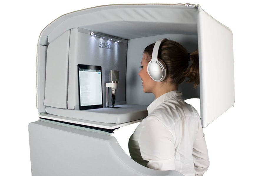 Vocal Booth for multi location soundproof vocal recording = ISOVOX-2-Home-Singing-Studio